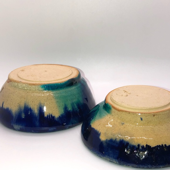 Coordinating set Studio Art Pottery Bowls Glazed, Trinket, Knick Knack Decor - Picture 12 of 13